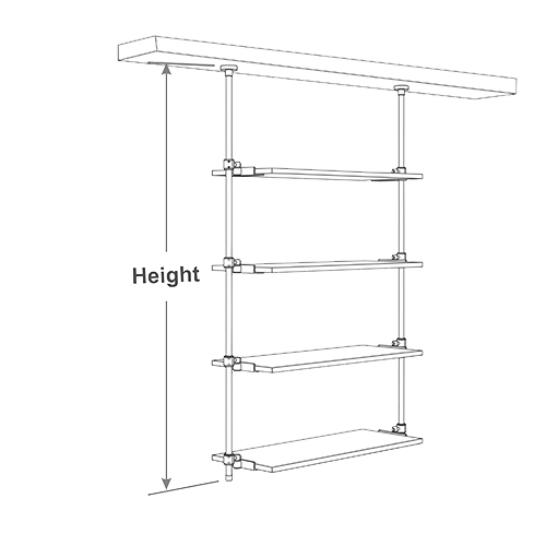 Ceiling deals mounted shelves