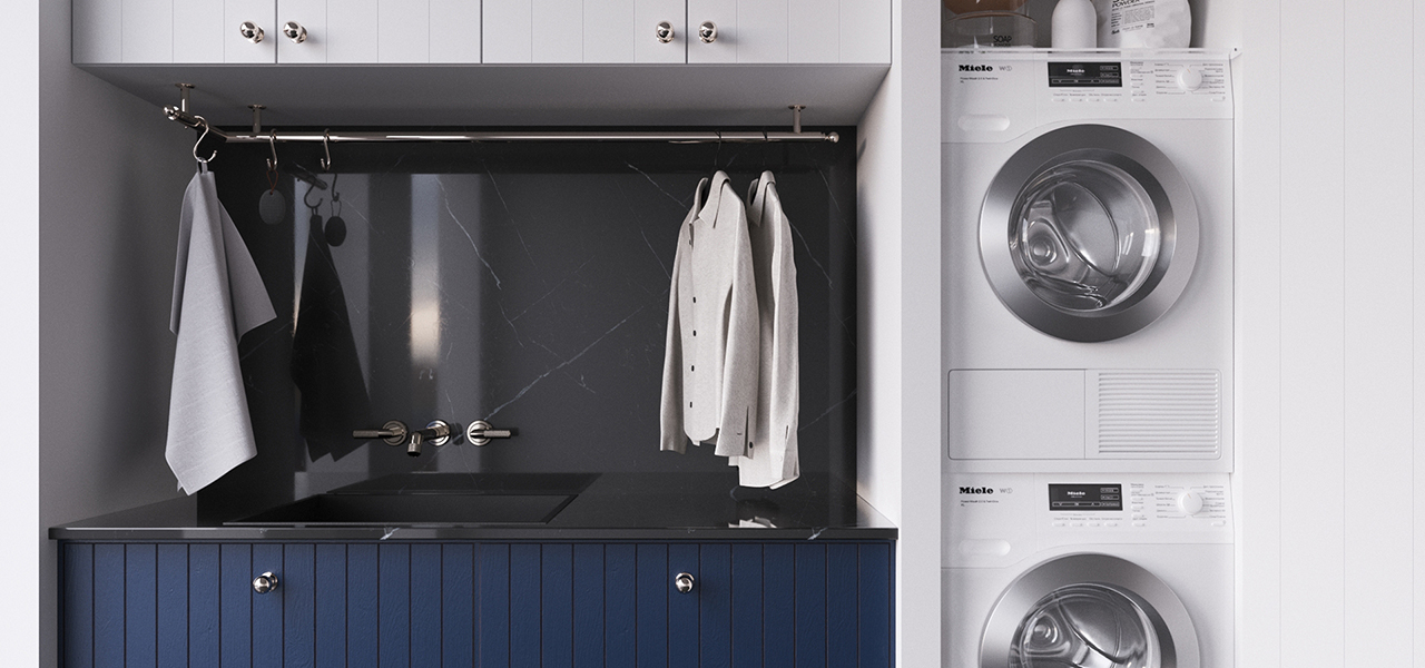 Under Mount Heathcote Backsplash Rail - L Corner