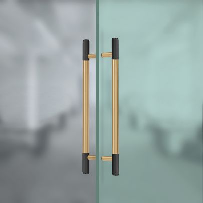 The image shown below is Split Black And Satin Brass finish