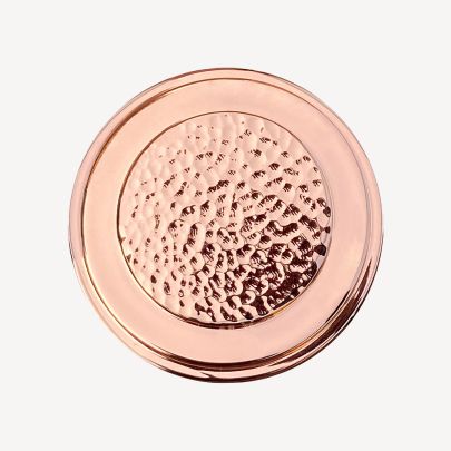 Hand Peened Hammered over Rose Gold Finish Swatch(Finish ID : 12-33)