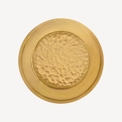 Hand Peened Hammered over Satin Brass Finish Swatch(Finish ID : 12-13)