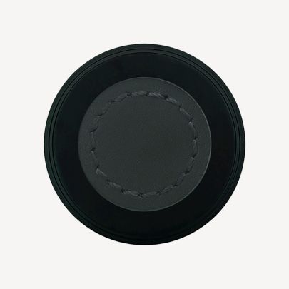 Split Black and Dark Grey Leather Finish Swatch(Finish ID : 88)