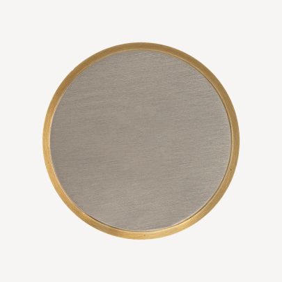 Split Brush Nickel and Satin Brass Finish Swatch(Finish ID : 78)