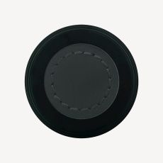 Split Black and Dark Grey Leather Finish Swatch(Finish ID : 88)