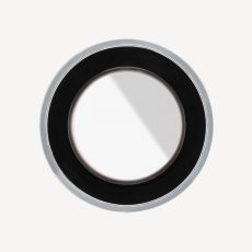Split Acrylic Black and Chrome Finish Swatch(Finish ID : 76)