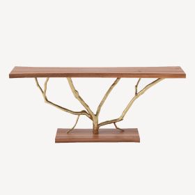 Console with Organic Cast Branches